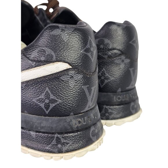 LOUIS VUITTON Monogram LV Sneakers Shoes Mens Lace Up Run Away UK 10 / US 11 - Picture 12 of 13
